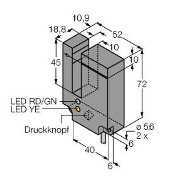 Photoelectric Sensor Bifurcated Retroreflective Sensor   SLE10B6VY image 1