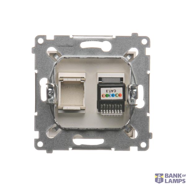 Single surface mounted box - for assembly, Bronze matt, metalic image 1