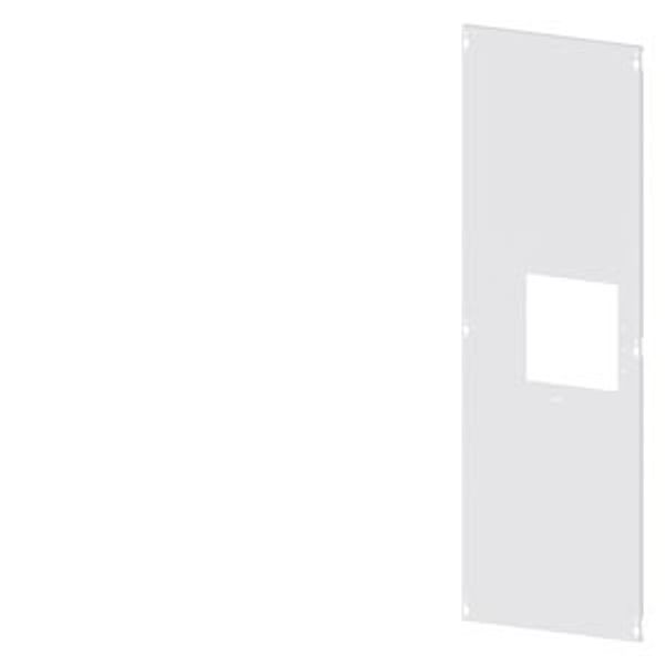 door coupling panel 3WA size 1, (3/4-pole), IP54, hinge: left / right, lock: double-bit, W: 600 mm image 1