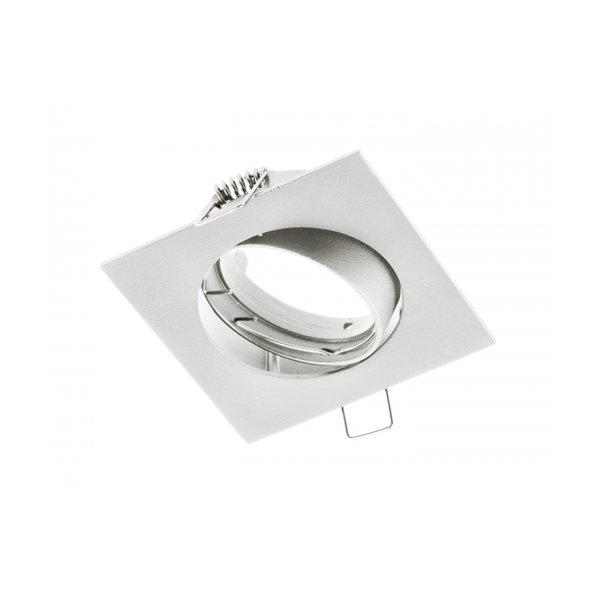 Spot luminaire housing PORTO-K with adjustment, IP20, square, white image 1