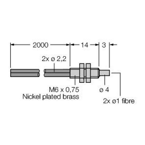 Plastic Fiber Bifurcated Fiber   PBT46U image 1