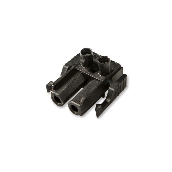 Coupler 2-p socket, blk image 2