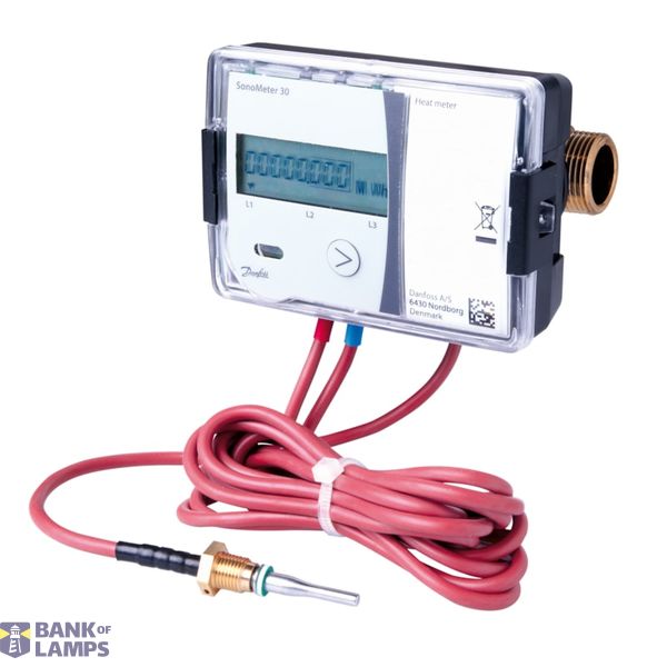 Energy meters, SonoMeter 30, 65 mm, qp [m³/h]: 25.0, Heating, battery 2 x AA-cell, M-bus module image 1