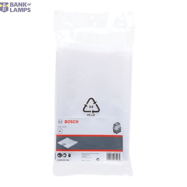 Disposal Bag, 5 lt, Plastic (5pcs) for GAS 15 PS image 1