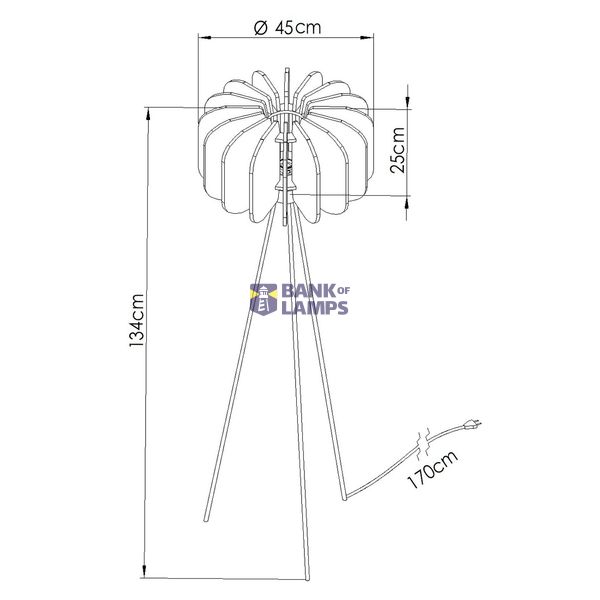 Floor lamp MULA 45 beige image 8