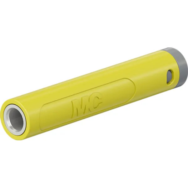 4 mm socket, crimp connection, 1.0 mm², mounting Ø 8 mm, yellow, 64.2062-24 image 1