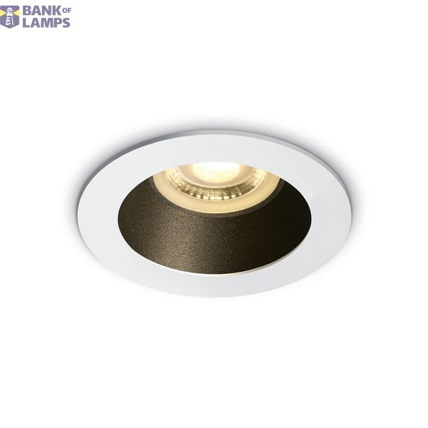 WHITE GU10 10W MATT BLACK REFLECTOR DARK LIGHT image 1
