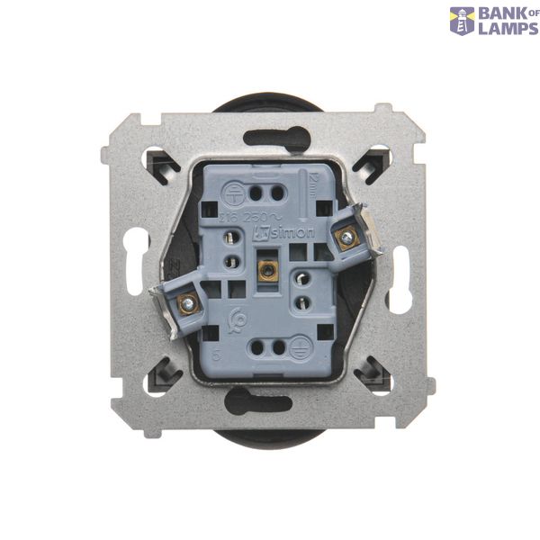 Single computer socket RJ45 category 6 with anti-dust cover, (module), Bronze matt, metalic image 1