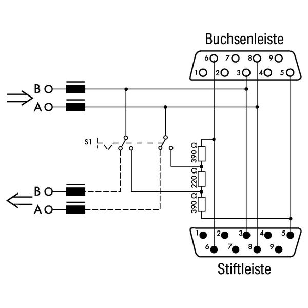 Fieldbus Connector PROFIBUS with D-sub male connector 9-pole light gra image 5