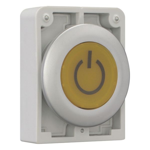 M30C-FDL-Y-X162 Illuminated pushbutton actuator, RMQ-Titan, Flat, momentary, yellow, inscribed, Metal bezel image 7