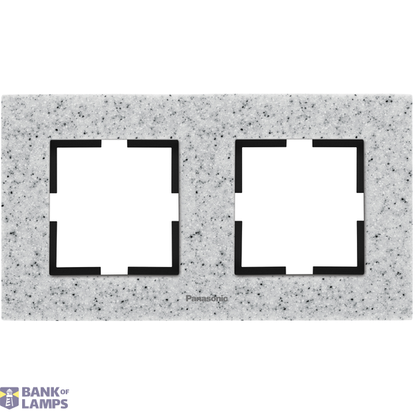 Karre Plus Accessory Corian - Dusk Two Gang Frame image 1