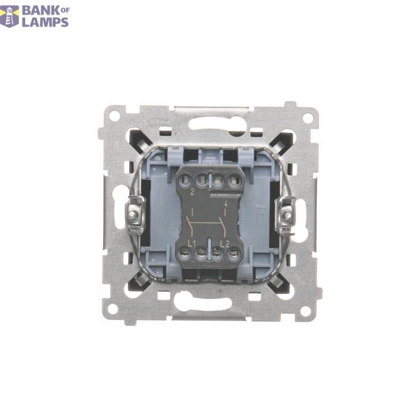 Double socket outlet with eaerthing and shutters - for Premium frames, (module), 16A, 250V, Screw, Gold matt, metalic image 1