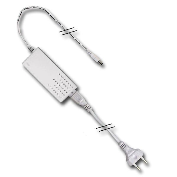 EasyLine power supply 48W, 24V white, cable 1.5m with 5.5mm connector image 1