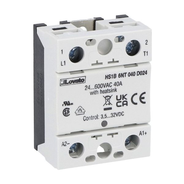 Hockey puck, single-phase, 40A, 3,5...32VDC, screw terminals image 1