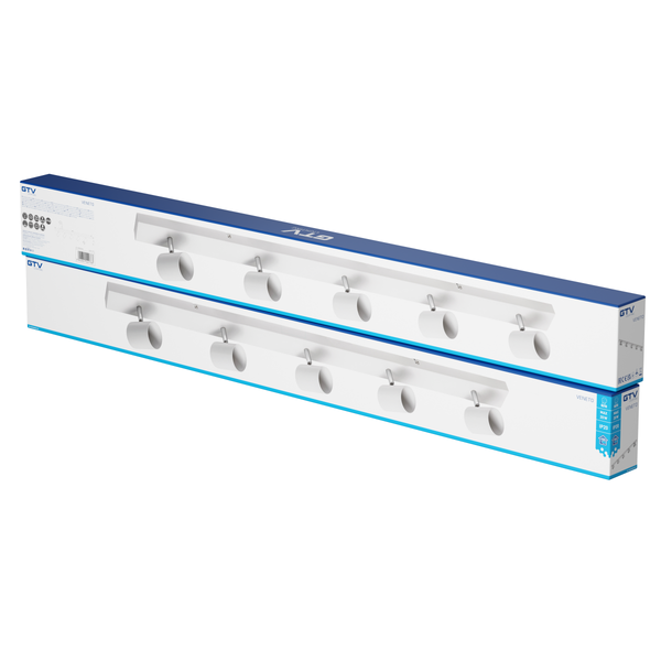 Ceiling luminaire VENETO, IP20, max. 5*20 W, GU10, round, white image 3