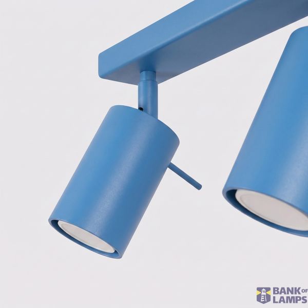 Ceiling lamp RING 6L azure image 8