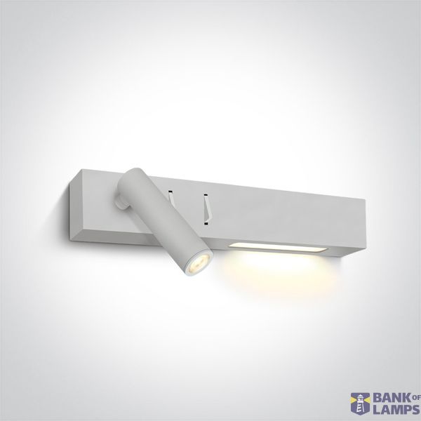 WHITE 3W SPOT + 6W WW WALL LAMP IP20 230V image 1