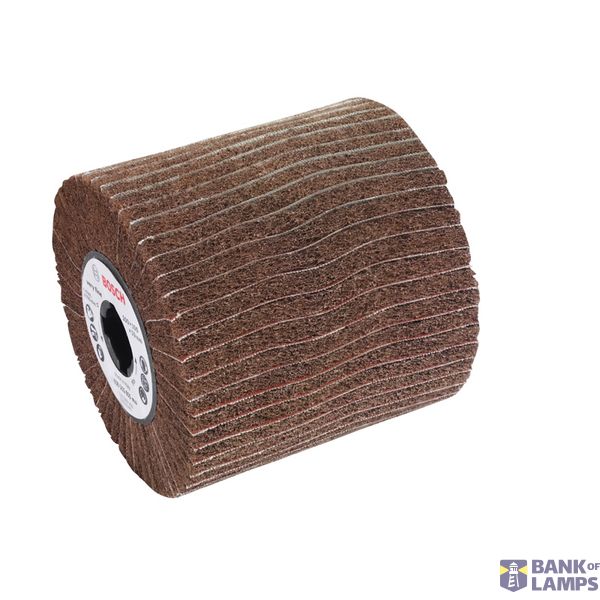 Flap sanding wheel with fleece 19 mm, fine, 100 mm, 100 mm image 1