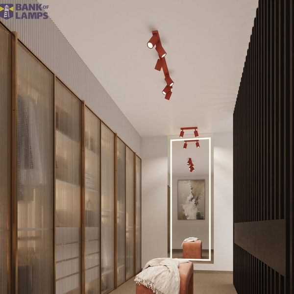 Ceiling lamp KARBON 10 red image 4