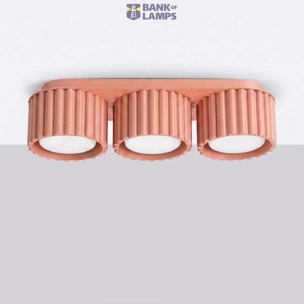 Ceiling lamp AURA 3 peach Gx53 image 2