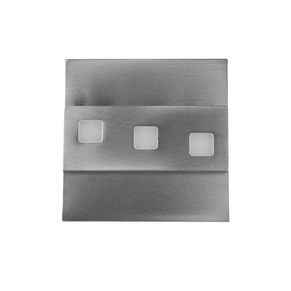 Vika LED staircase light, satin, 1.2W, 3100K image 1