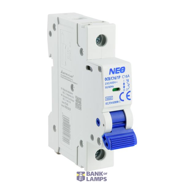 Circuit breaker, 6kA, C, 1-pole, 16A OCB/C16/1P image 1