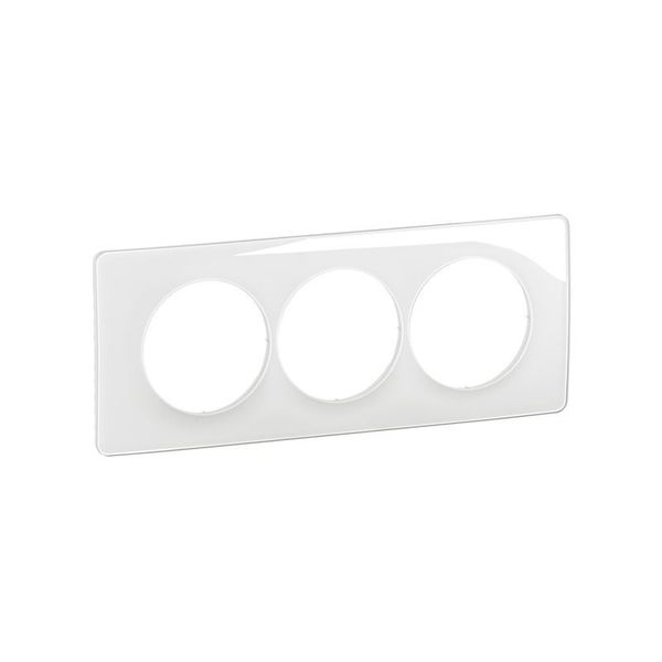 PLATE 3G 57MM ENAMELLED WHITE image 2