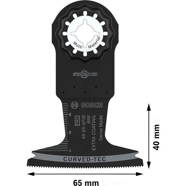 PRO Multi Material AII 65 APIB Multitool Blade image 2