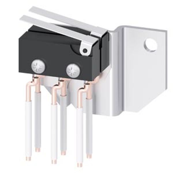 aux. switch module, rotary op. 2 auxiliary switches, OFF to ON accessory for: 3VA57/58/59 3VA67/68/69 image 1