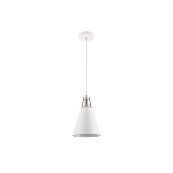 Ceiling fixture GIANNI,8075,AC220-240V,50/60Hz,1*E27, max.40W,IP20,  Diameter22cm,single, white/silver image 1