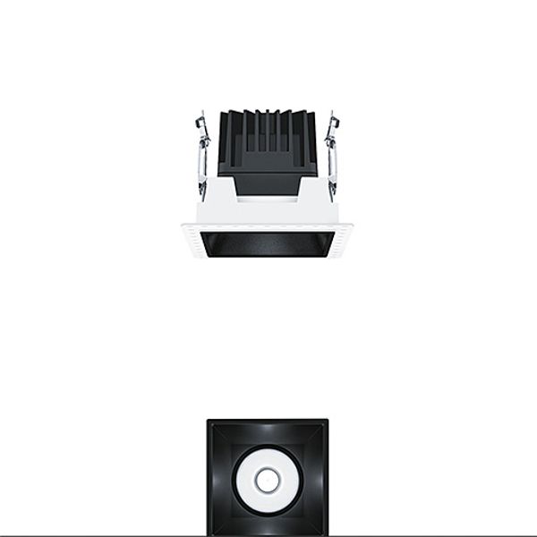 PANOS INF Q100L 15W 940 LDO FL-BK TL - LED ceiling-recessed luminaire image 1