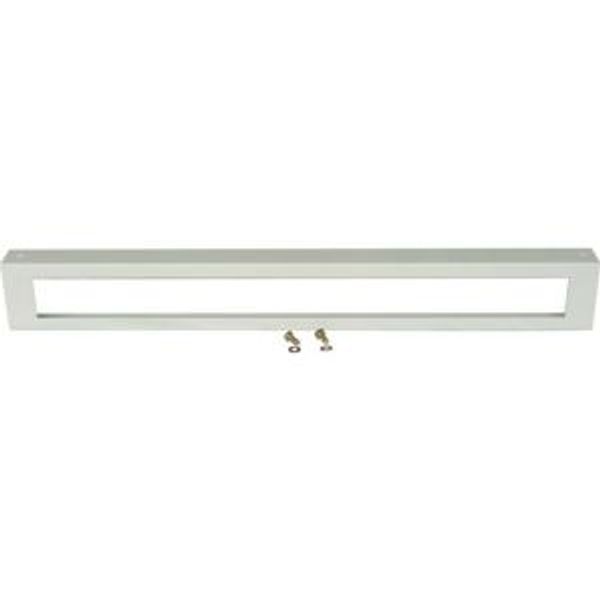 XLSPL2SO5 Plinth, side panels for HxD 200 x 400mm, grey, with cable duct cutout image 2