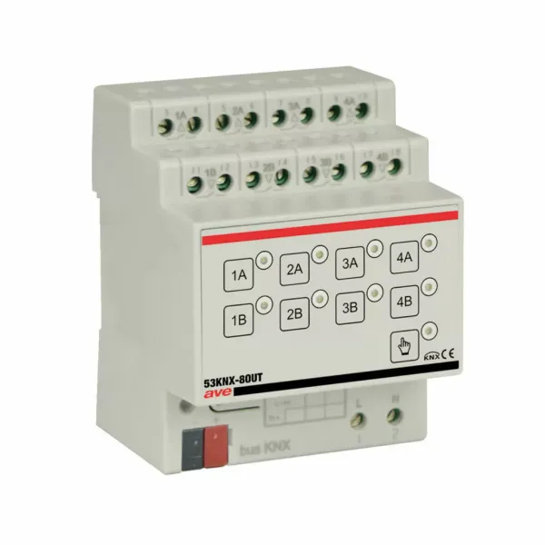 KNX receiver 8/4ch Light/Shutters - 4 DIN Mod image 1