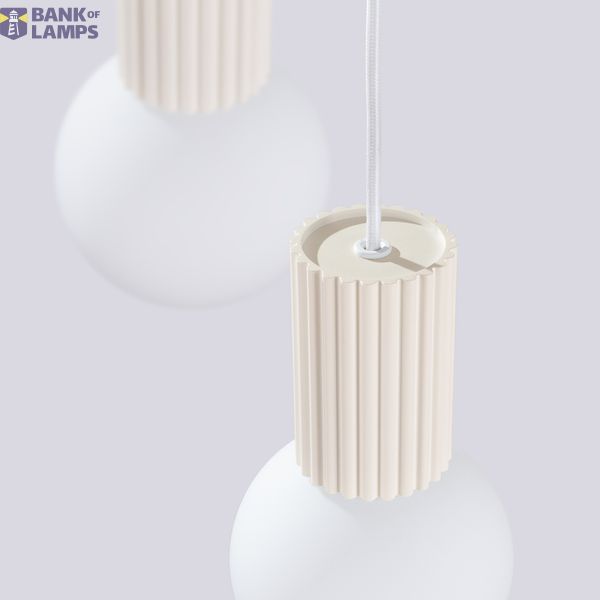 Pendant lamp HALO 3P beige image 4