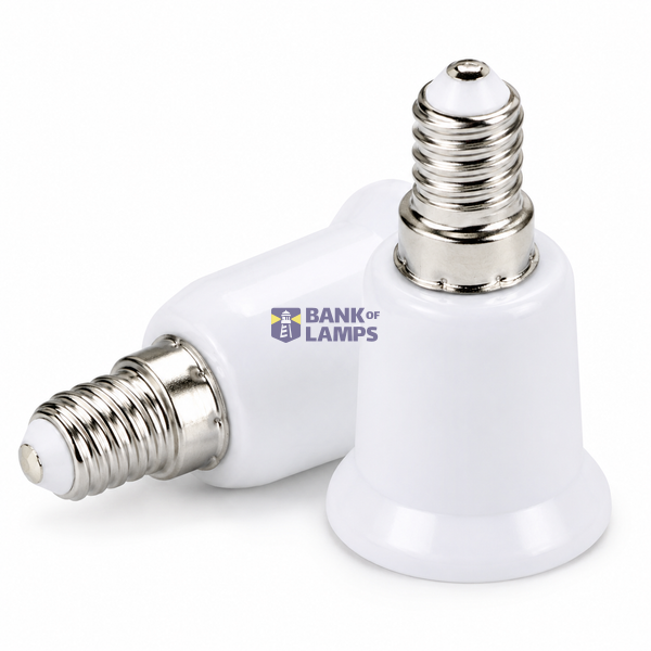 Lamp Holder Adapter E14-E27 White image 1