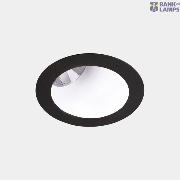 Downlight Play Deco Asymmetrical Round Fixed 11.9W LED warm-white 2700K CRI 90 36.3º ON-OFF Black/White IP54 747lm image 1