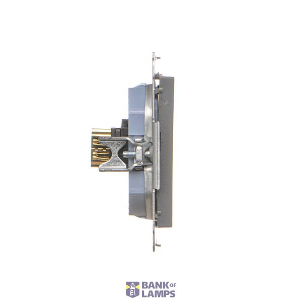 Single plug socket for the IP44 version with Schuko earthing - without frame gasket - transparent flap, beige, 16A image 1