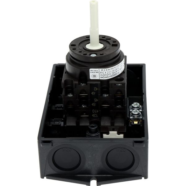 T0-3-15680/I1/SVB-SW Main switch, T0, 20 A, surface mounting, 3 contact unit(s), 3 pole + N, 1 N/O, 1 N/C, STOP function, With black rotary handle and locking ring, Lockab image 39