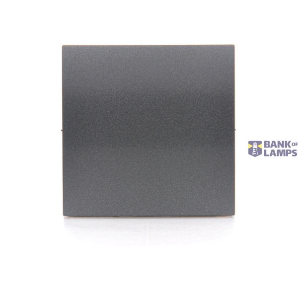 Single button for switches and push buttons, anthracite, metalic image 1