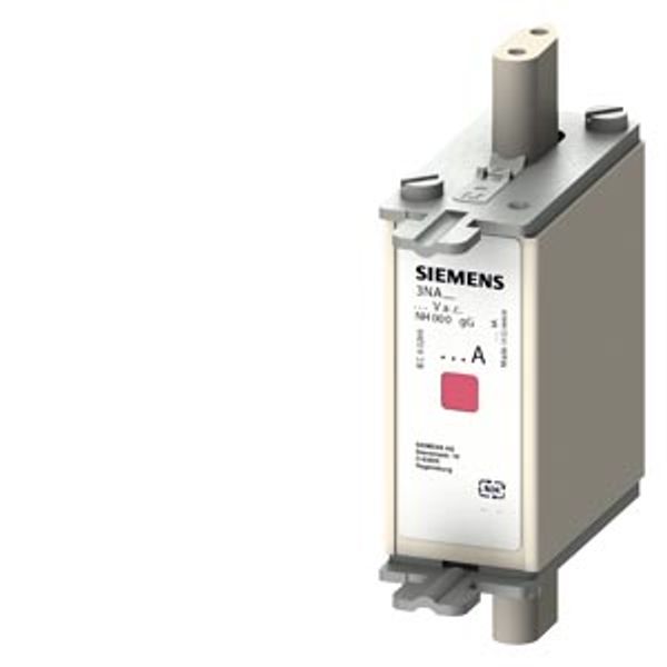 LV HRC fuse link, NH000, In: 63 A, gG, Un AC: 500 V, Un DC: 250 V image 1