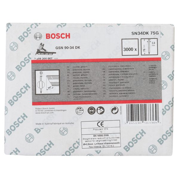 Clipped head strip nail SN34DK 75G 2.8 mm, 75 mm, galvanised, smooth image 3