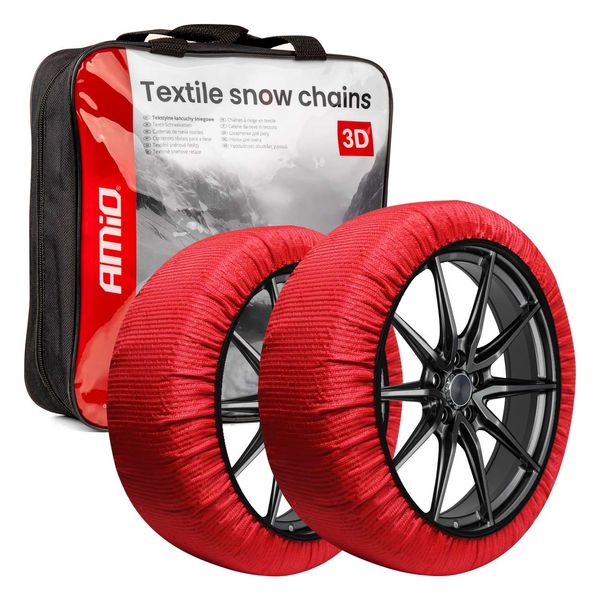 Textile snow chains 3D XXL EN16662-1 Önorm V5121 2 pcs AMIO-04511 image 1