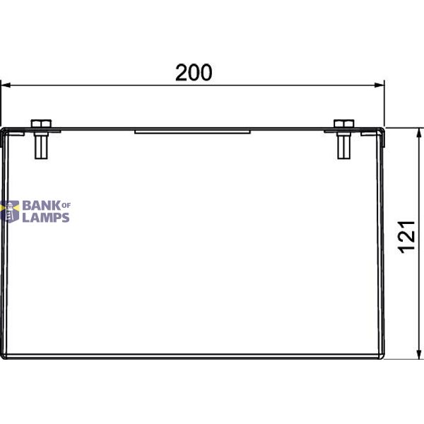 Installation duct metal for outdoor applications 200x120x2000 Stainles image 2
