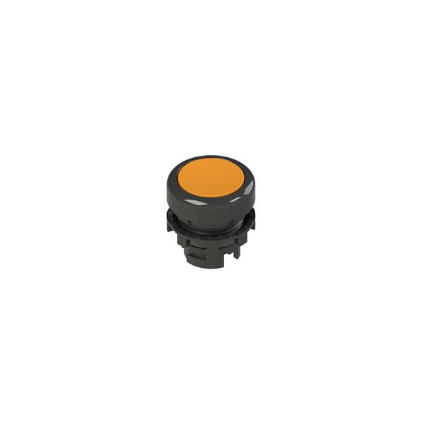 Spring-return orange flush pushbutton image 1