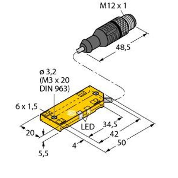 Capacitive Sensor   BC5-QF5.5-AP6X2-2-RS4/S250/3G image 2