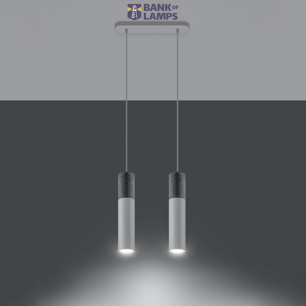 HANGING LAMP BORGIO 2 WHITE GU10 2X40W IP20 image 5