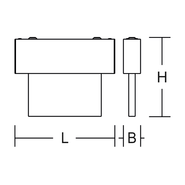 HALYXX, 3,7 W, black, on/off Ceiling luminaires, L 233 B 40 H 184, CBS image 4