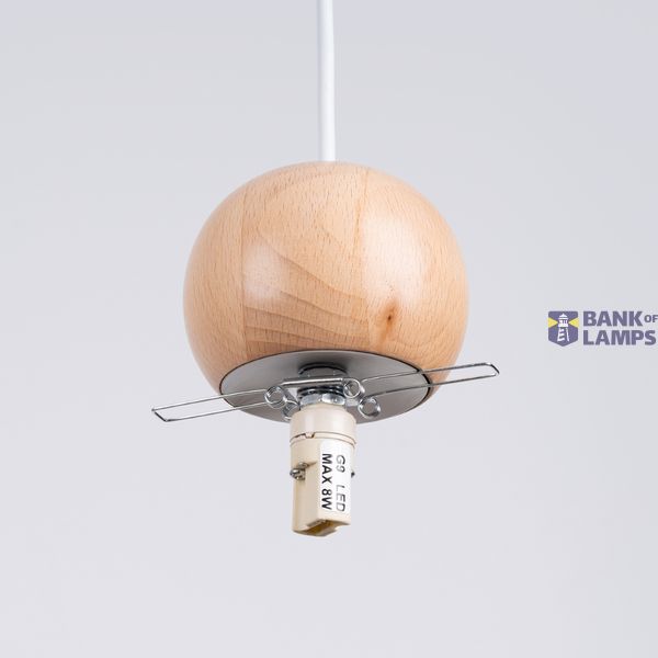 Pendant lamp PEKKA 1 white/natural wood image 8