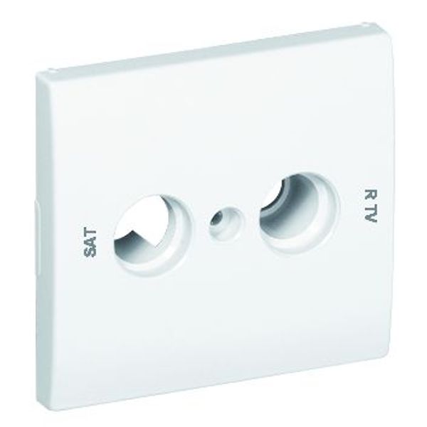 C.PLATE F/R TV-SAT SOCK MULTIBR 2 OUTP WHITE image 2
