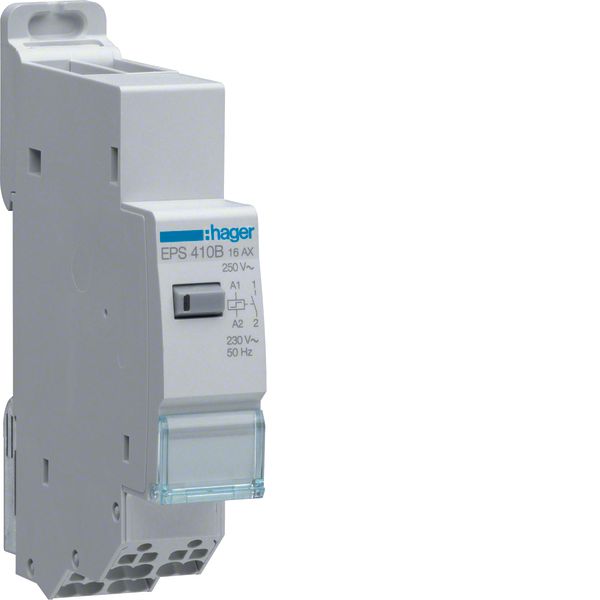 Electronic latching relay 1NO 230V image 1